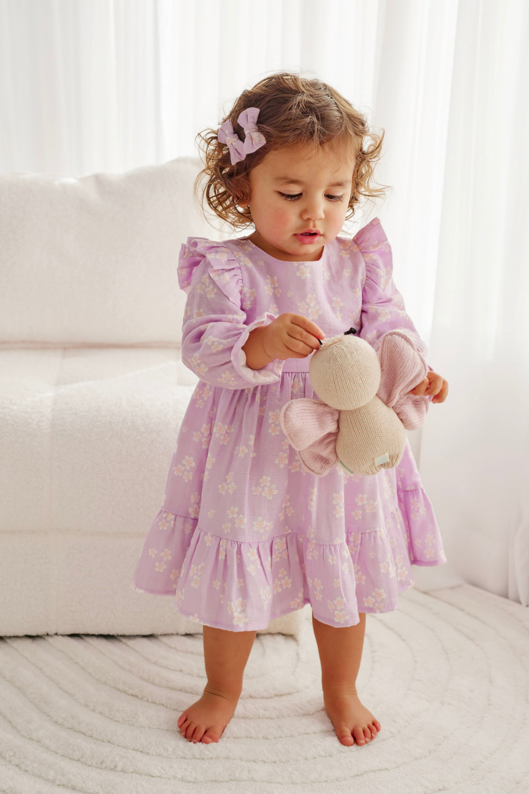 Muslin Ruffle Dress - Lumi
