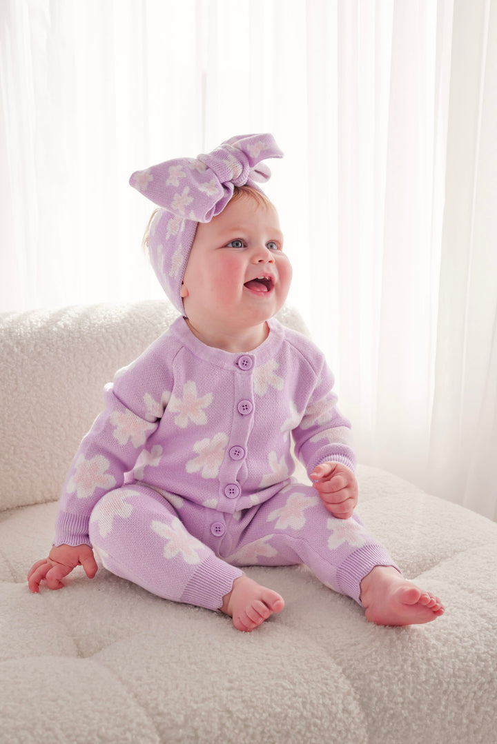 Knitted Louie Romper - Lumi