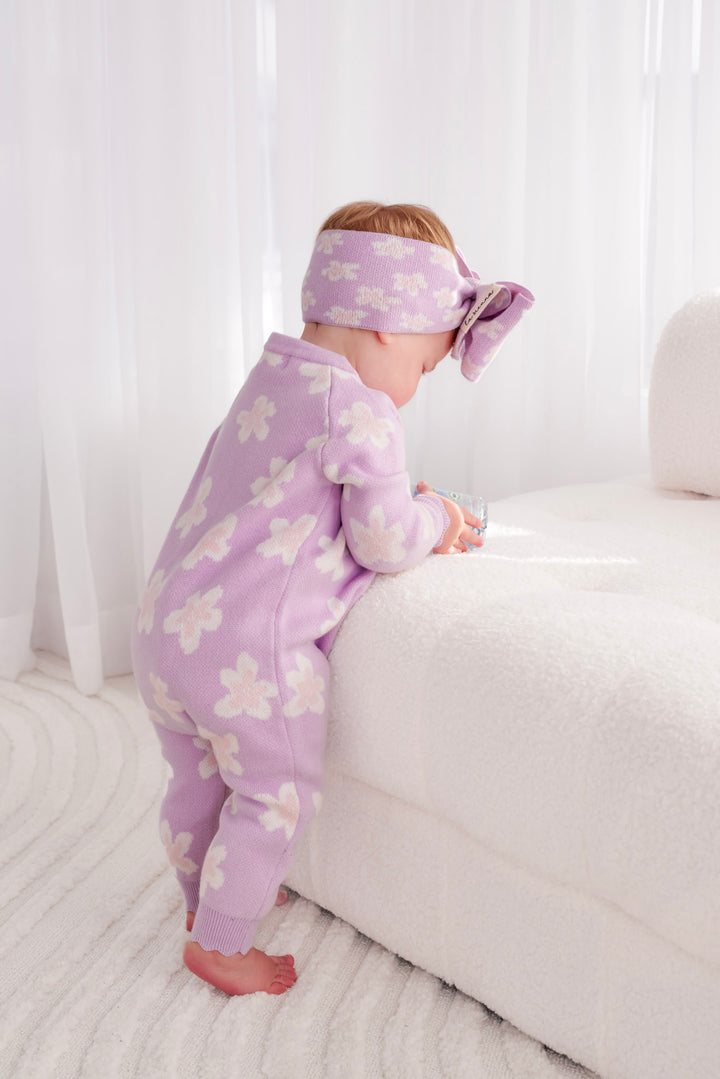 Knitted Louie Romper - Lumi