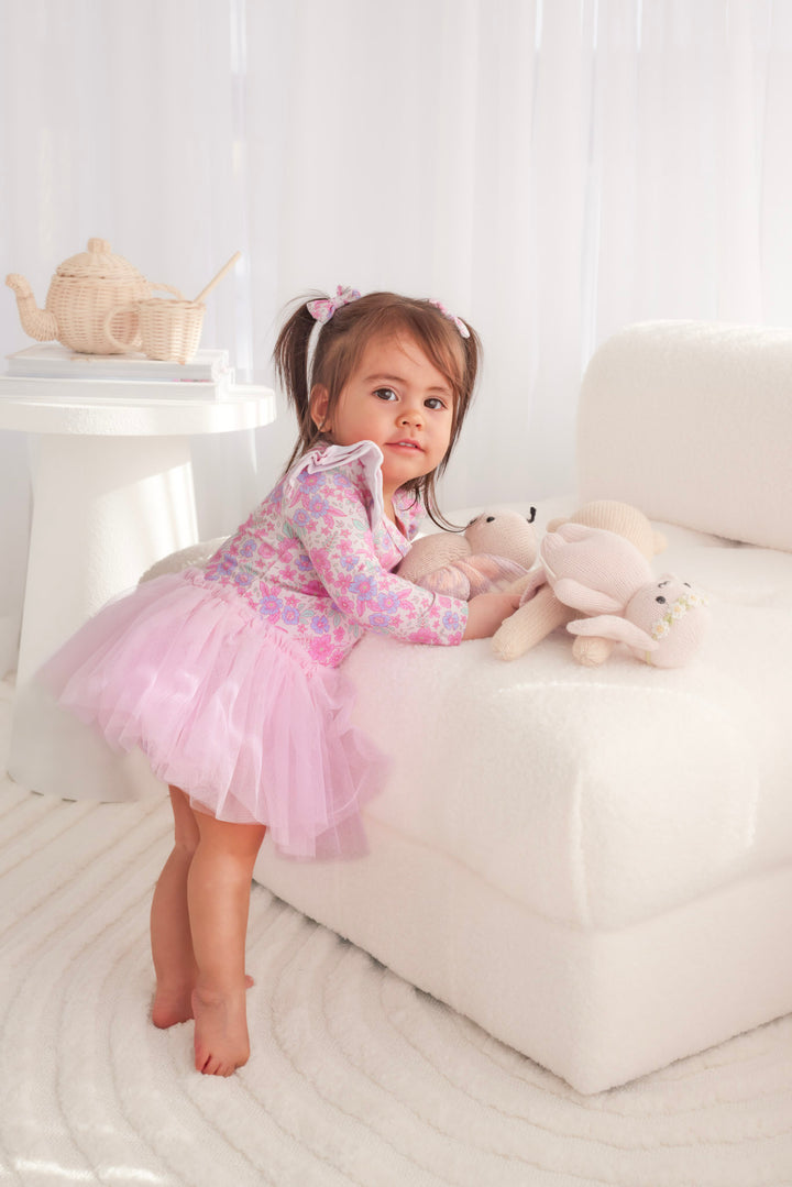 Long Sleeve Tutu Dress - Tiana