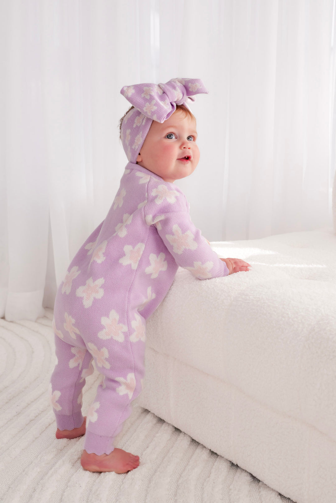Knitted Louie Romper - Lumi
