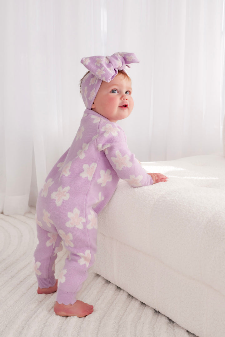 Knitted Louie Romper - Lumi