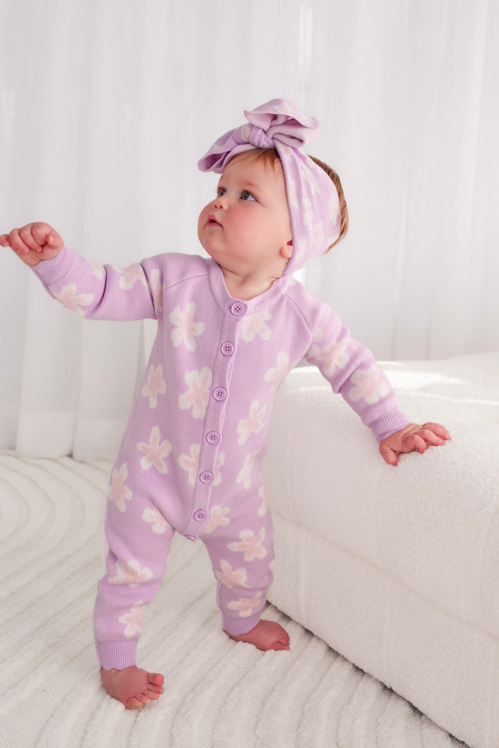 Knitted Louie Romper - Lumi