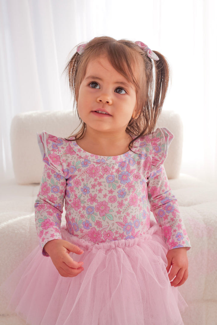 Long Sleeve Tutu Dress - Tiana