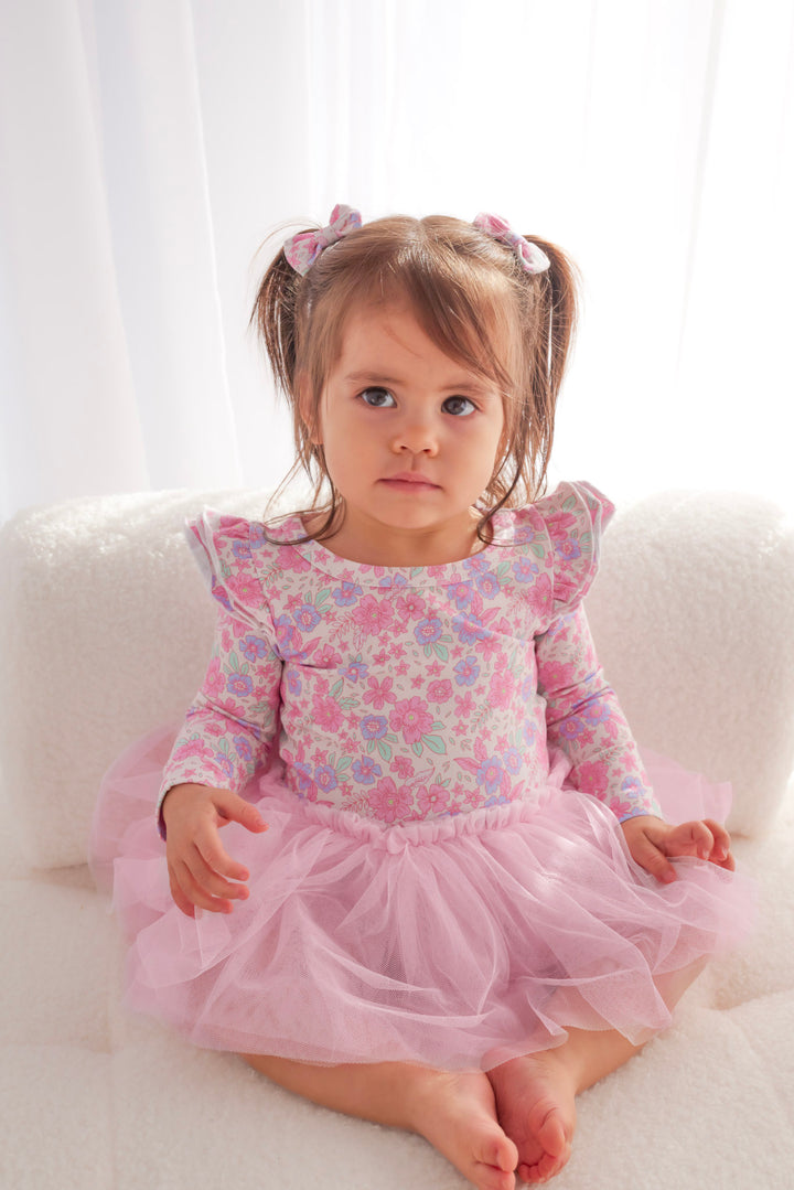 Long Sleeve Tutu Dress - Tiana