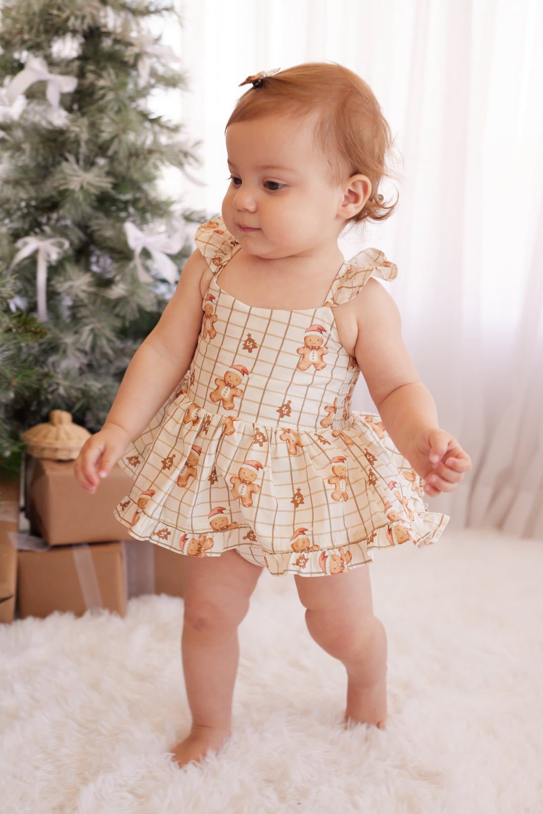 Pixie Romper - Jolly Little Gingerbread