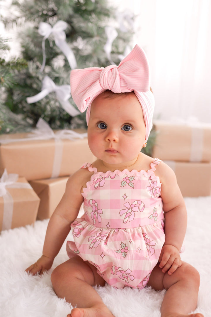 Ric Rac Romper - Candy Cane Lane