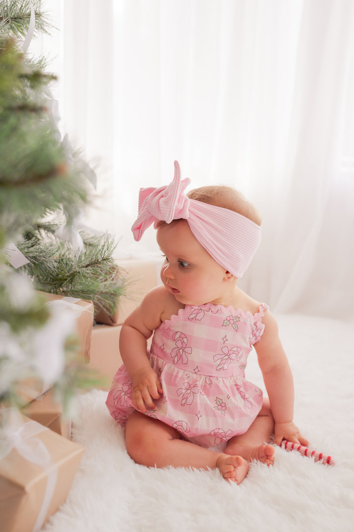 Ric Rac Romper - Candy Cane Lane