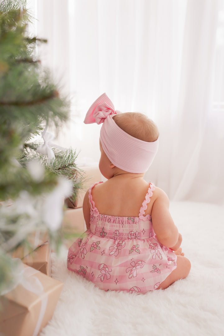 Ric Rac Romper - Candy Cane Lane