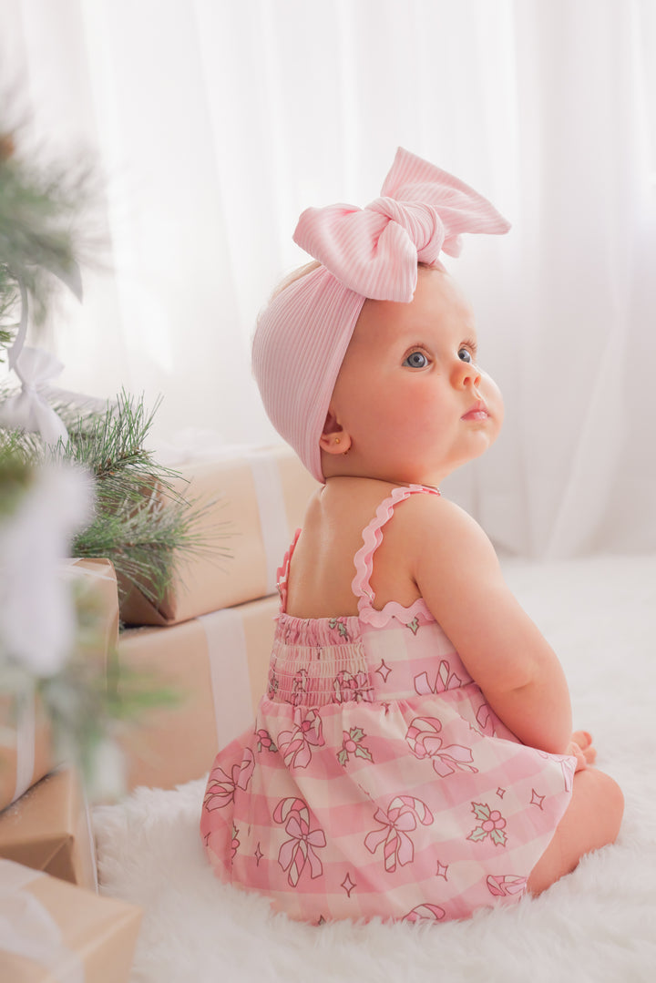 Ric Rac Romper - Candy Cane Lane