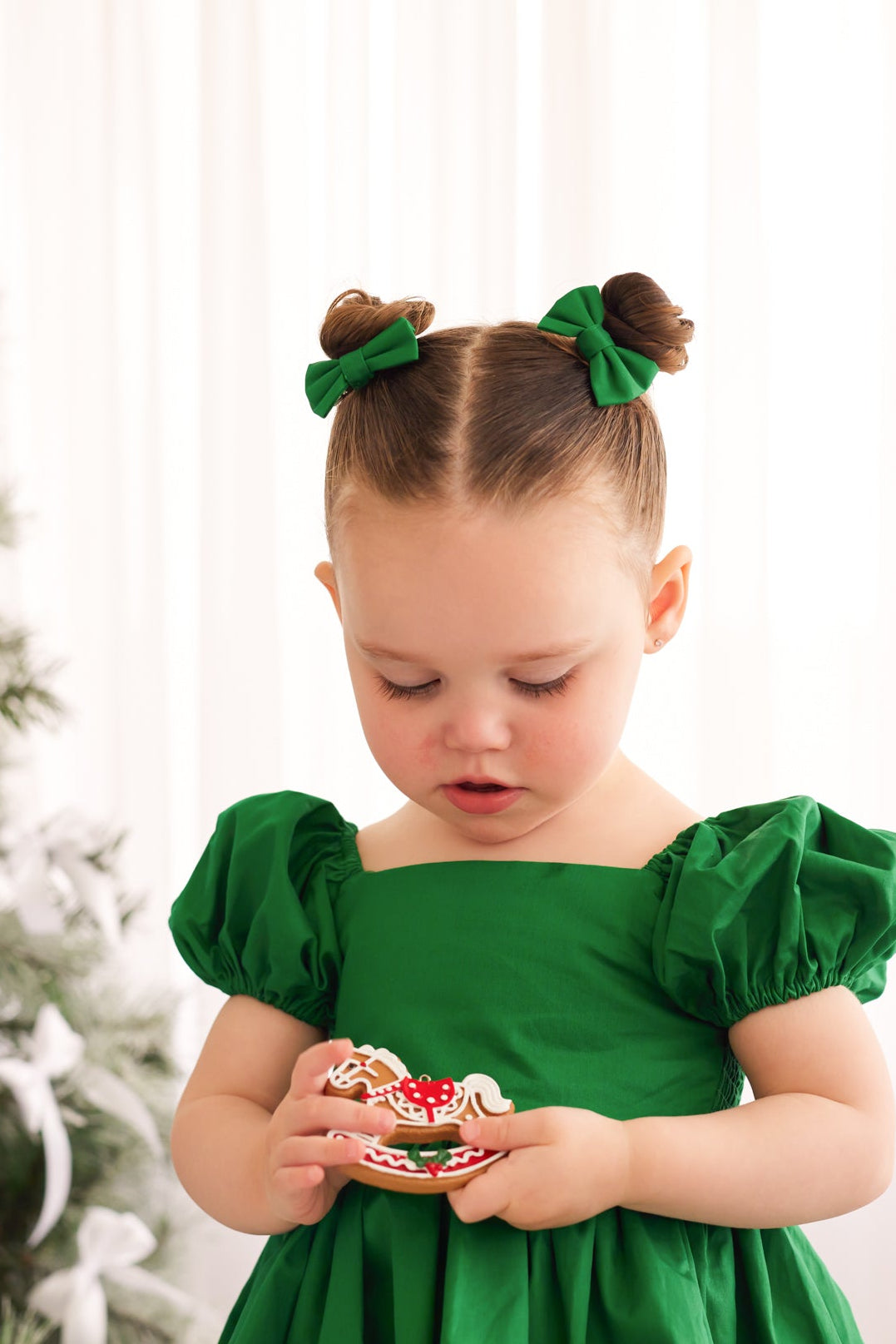 Petite Bows - Green