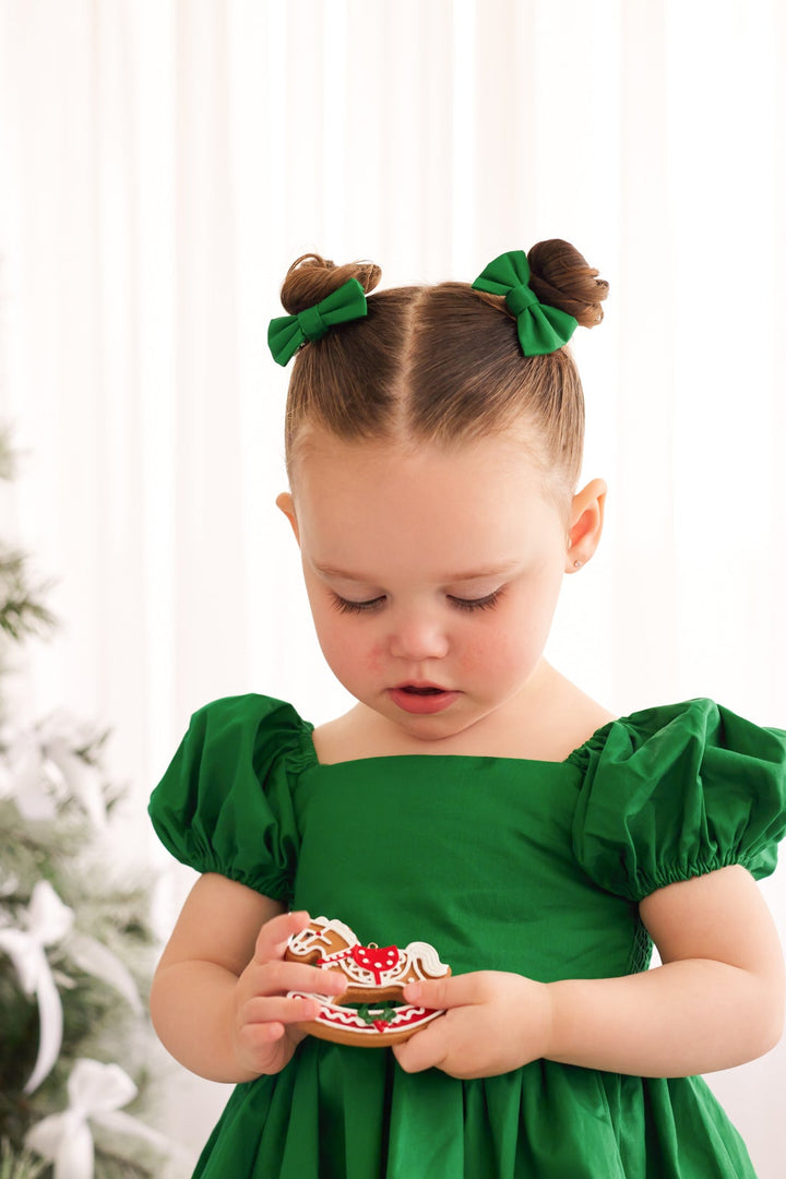 Petite Bows - Green