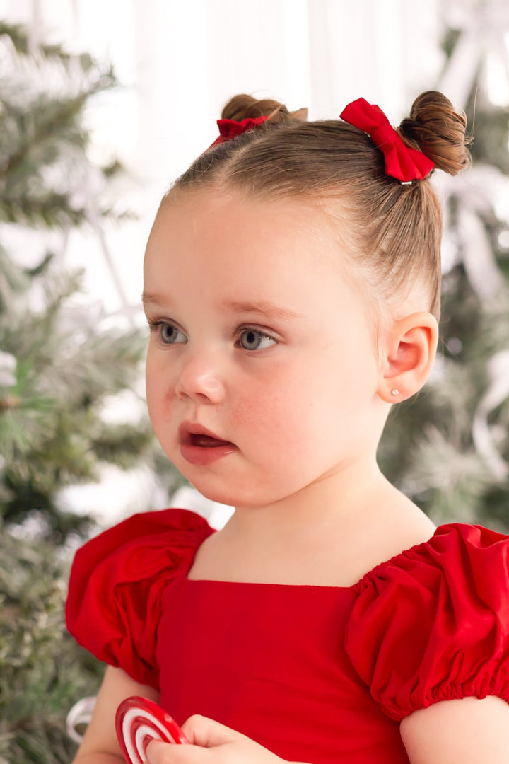 Petite Bows - Red