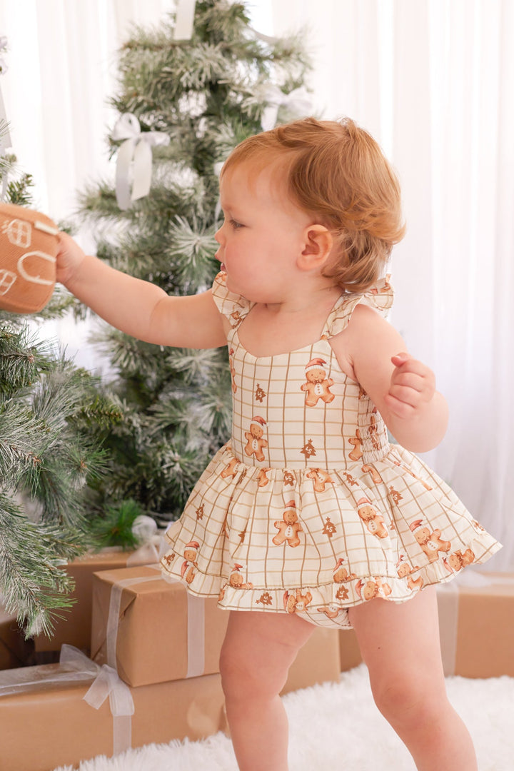 Pixie Romper - Jolly Little Gingerbread