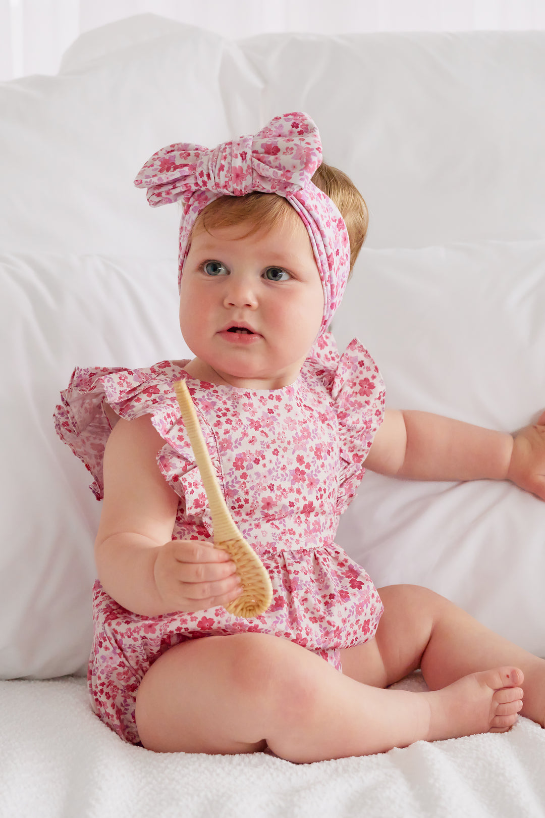 Ruffle Zipper Romper - Maddison (Coming Soon)