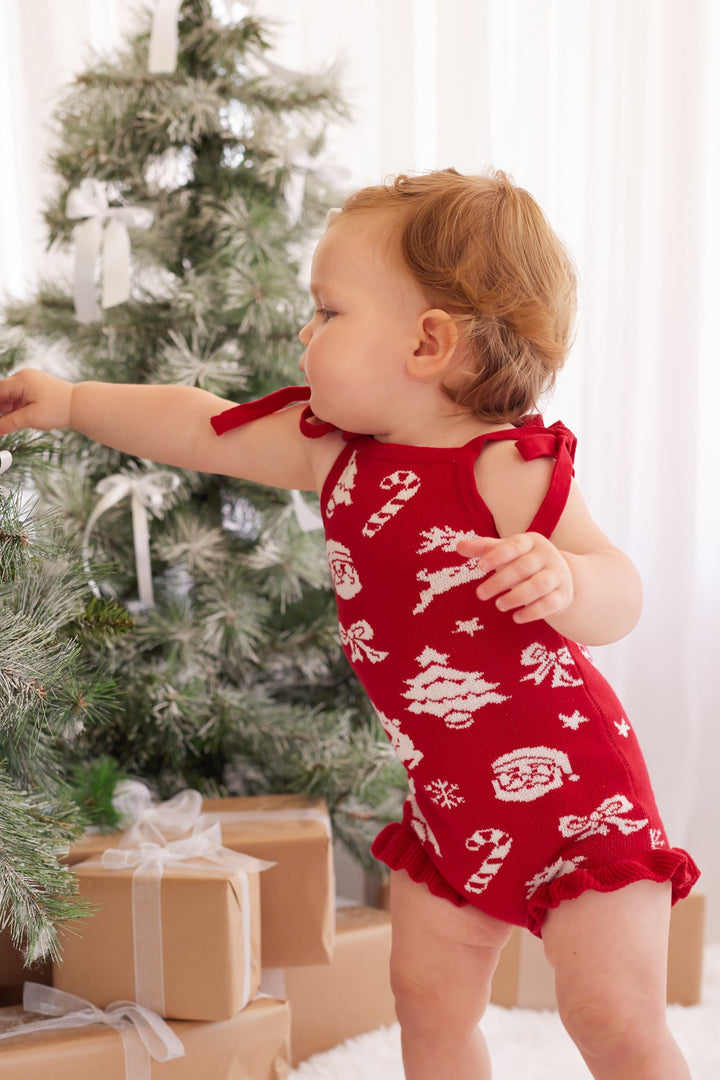 Summer Frill Romper - Merry Little Christmas