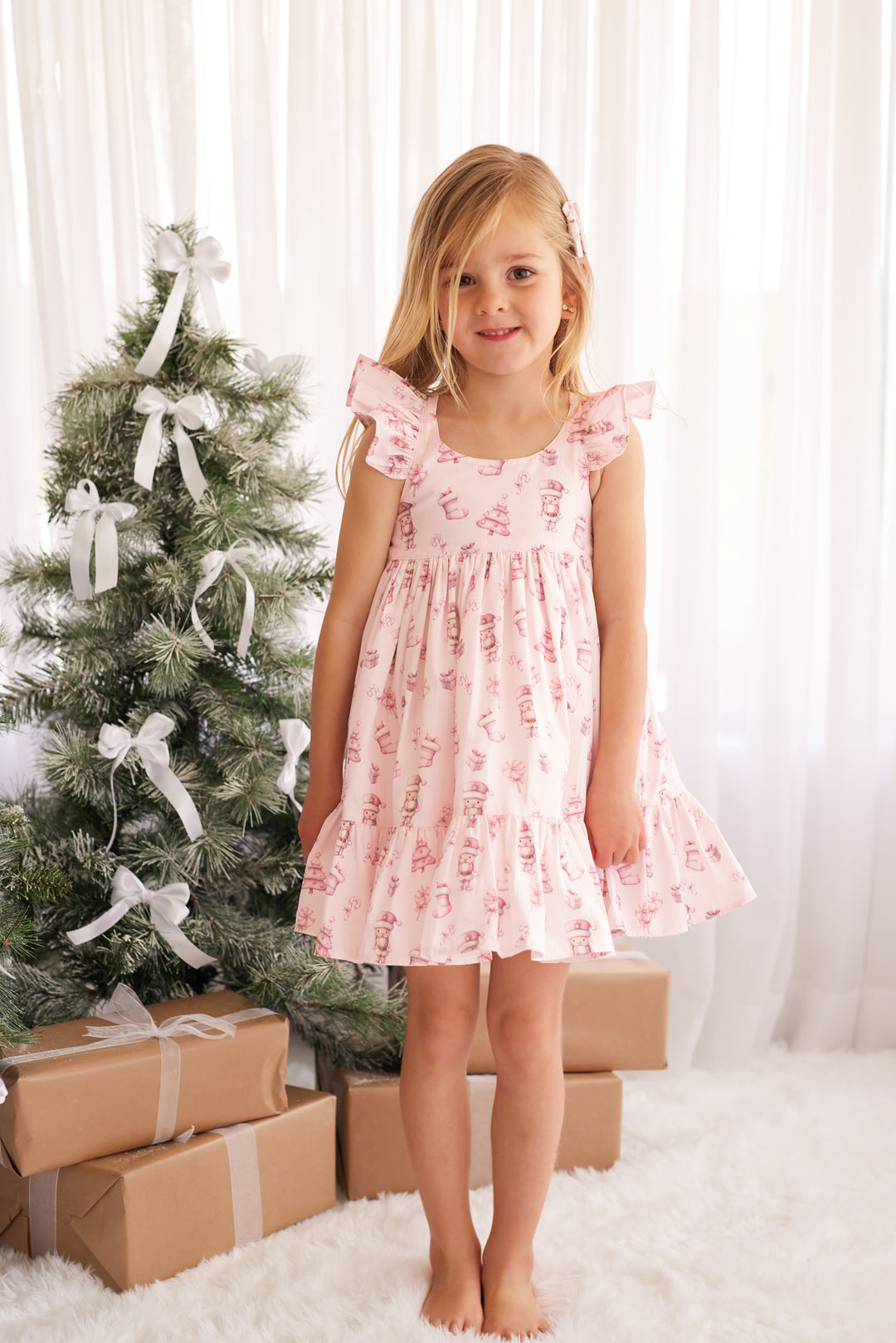 Pixie Dress - Pink Nutcracker
