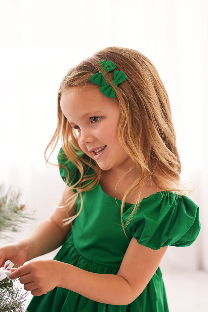 Petite Bows - Green
