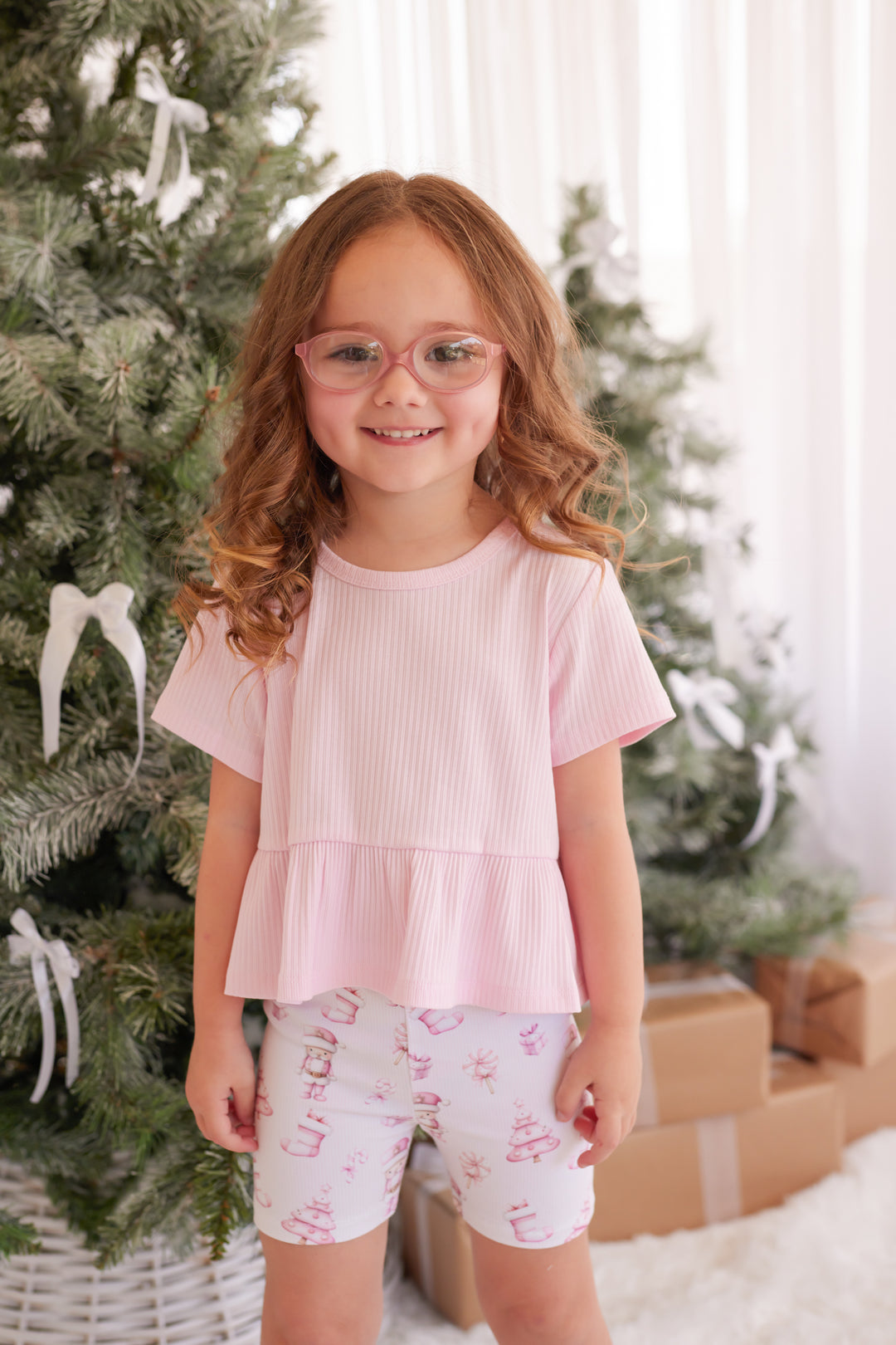 Bike Shorts - Pink Nutcracker