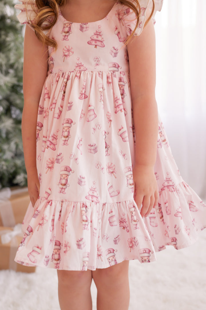 Pixie Dress - Pink Nutcracker