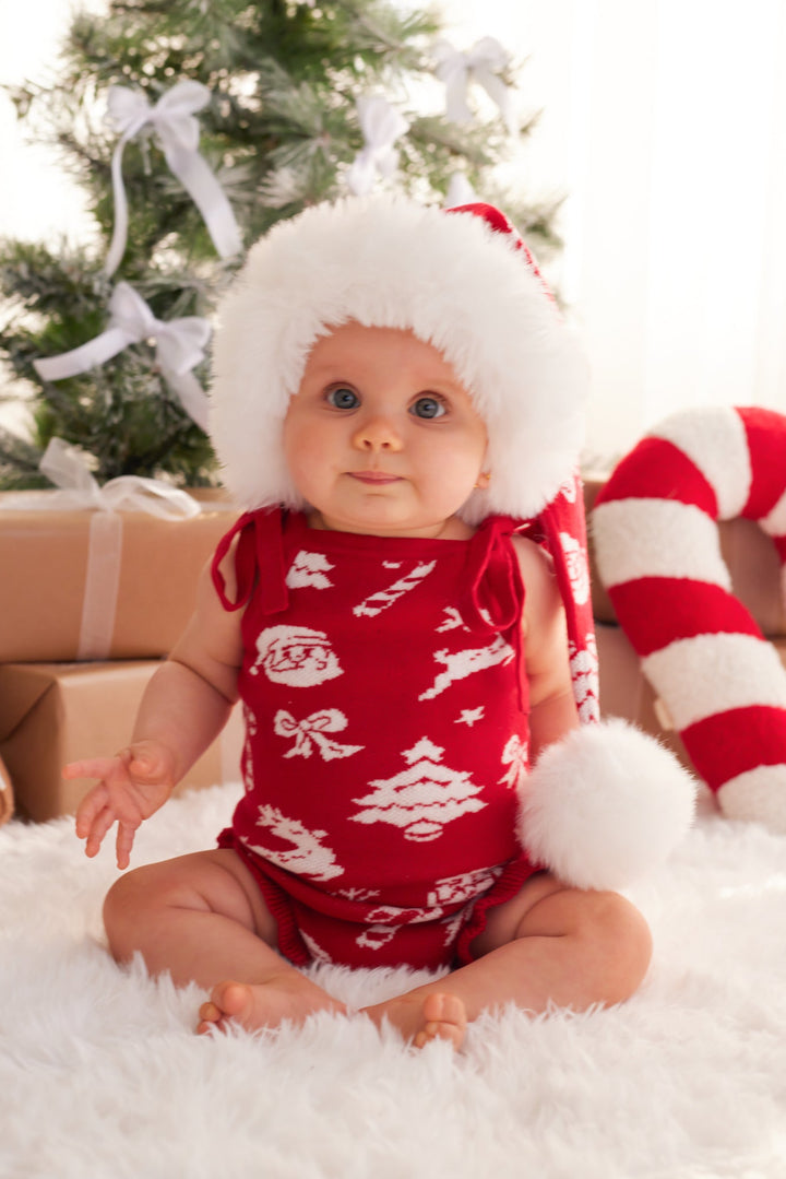 Knitted Santa Hat - Merry Little Christmas