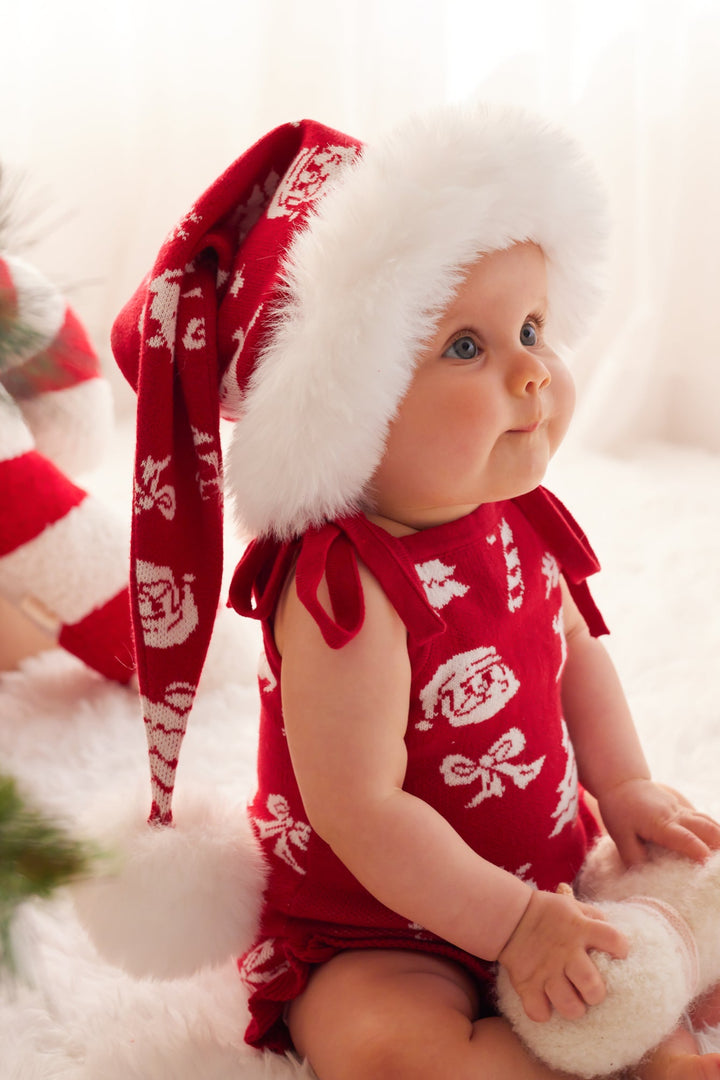 Knitted Santa Hat - Merry Little Christmas