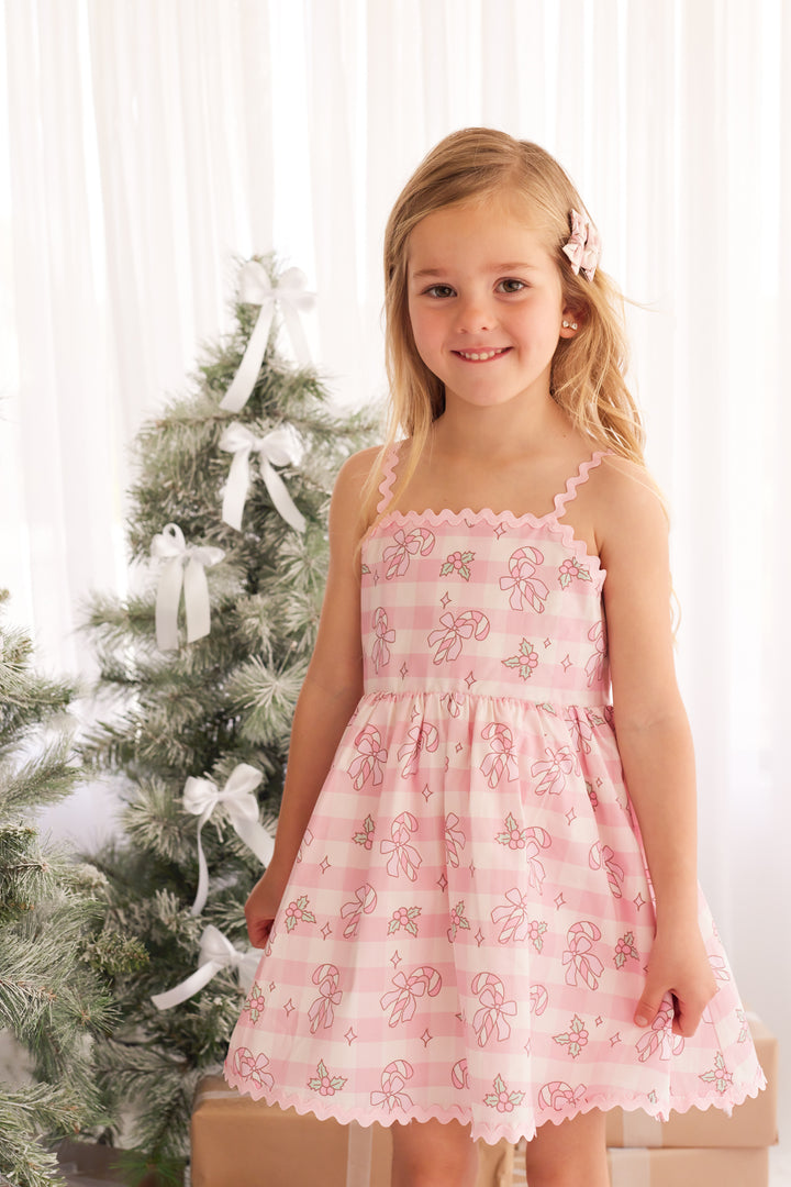 Ric Rac Dress - Candy Cane Lane