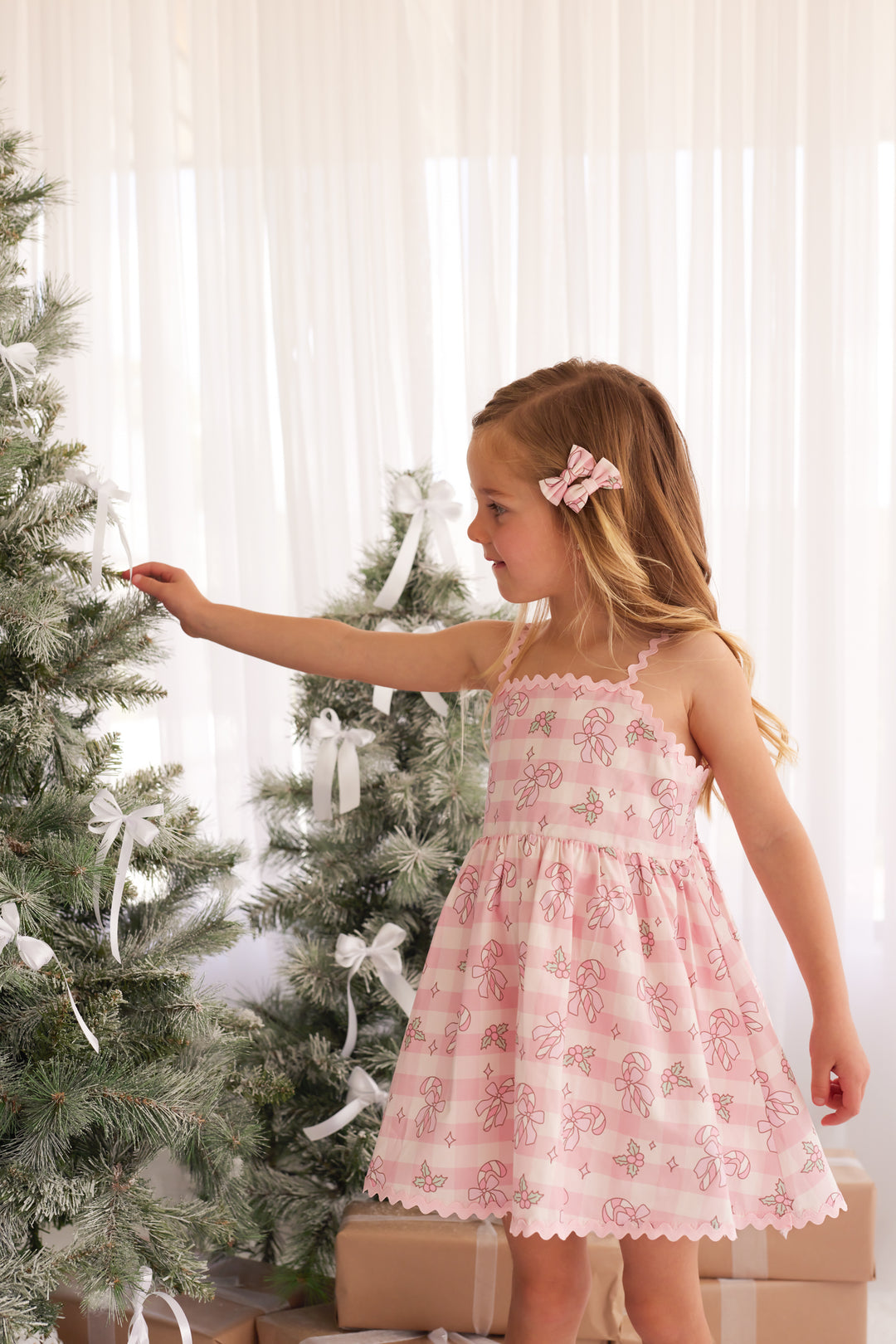 Ric Rac Dress - Candy Cane Lane