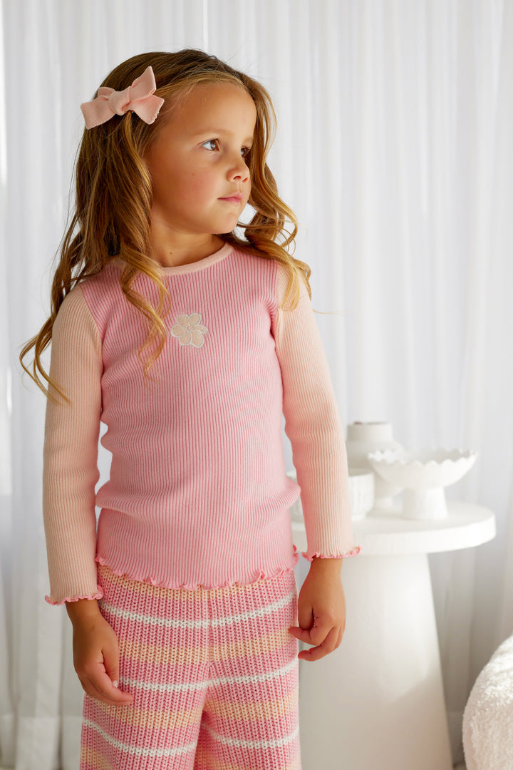 Knitted Bodysuit/Top - Ballet Pink