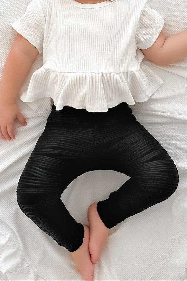 Ribbed Leggings - Black