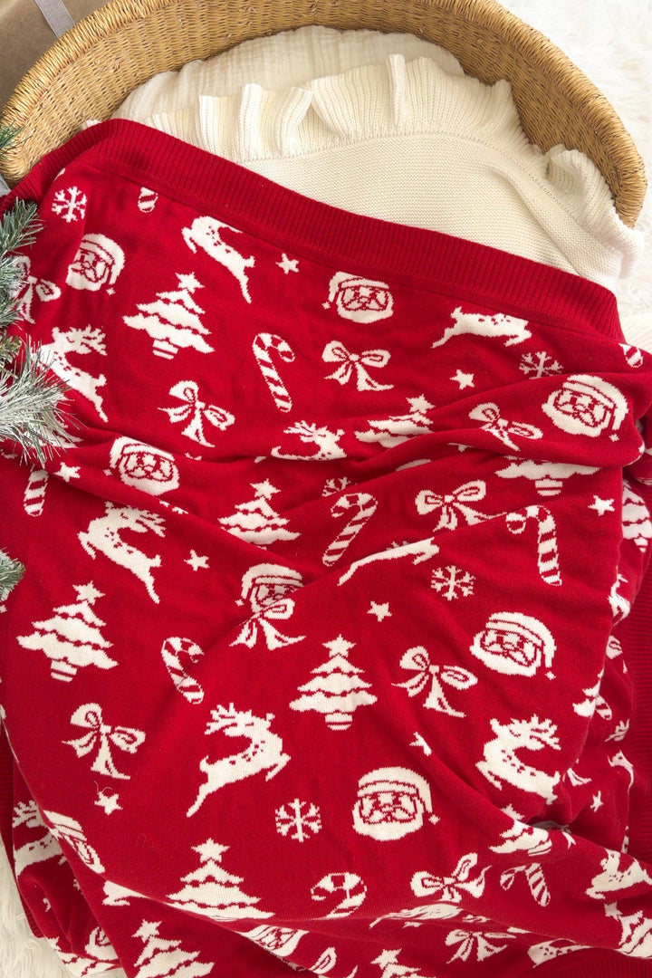 Knitted Blanket - Merry Little Christmas