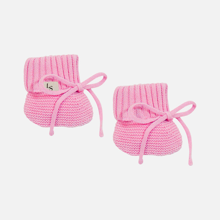 Knitted Booties - Bloom