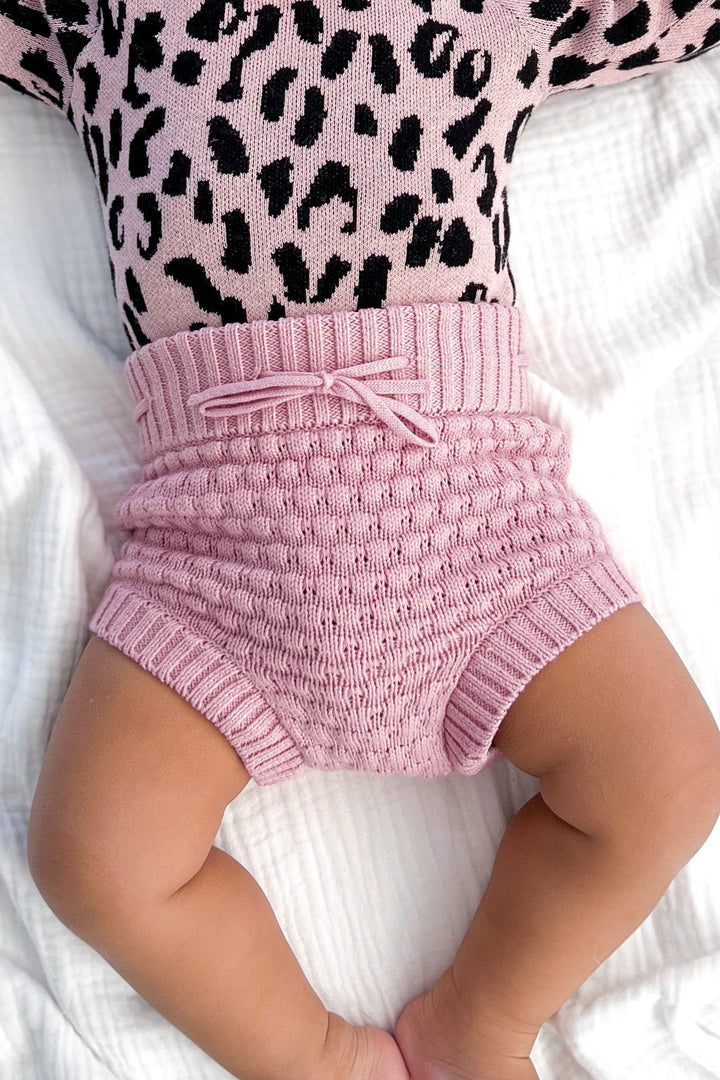 Bubble Knit Bloomers - Wild Orchid