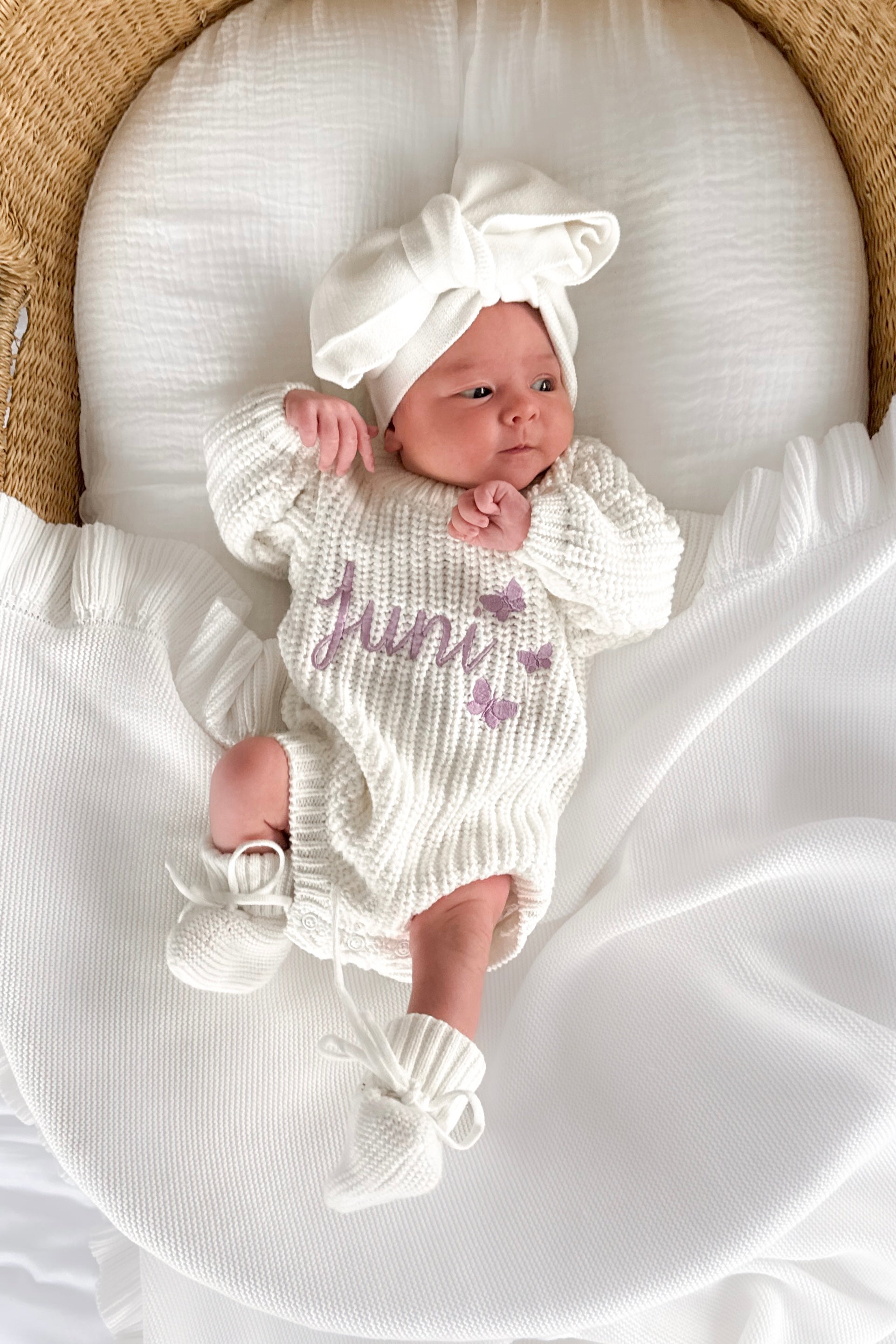 Bubbles - 【mn♡】melt the lady shaggy knit tops Super Chunky Knit Romper - Marshmallow – La Sienna Couture