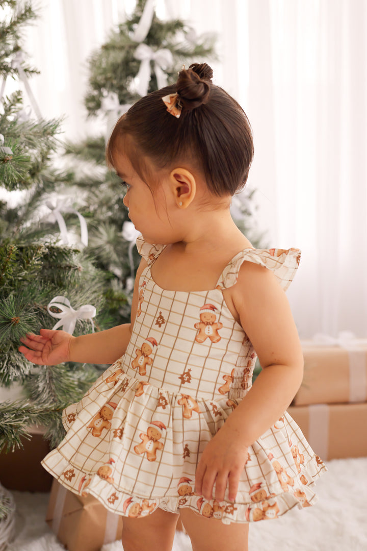 Pixie Romper - Jolly Little Gingerbread