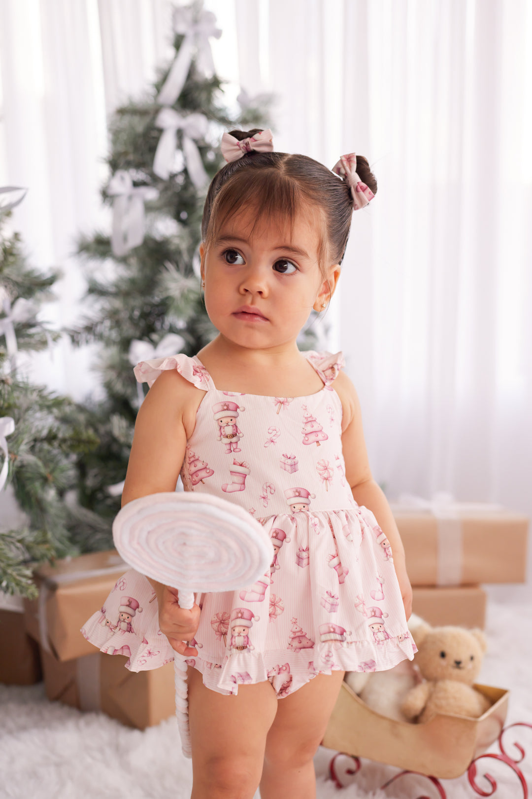 Pixie Romper - Pink Nutcracker