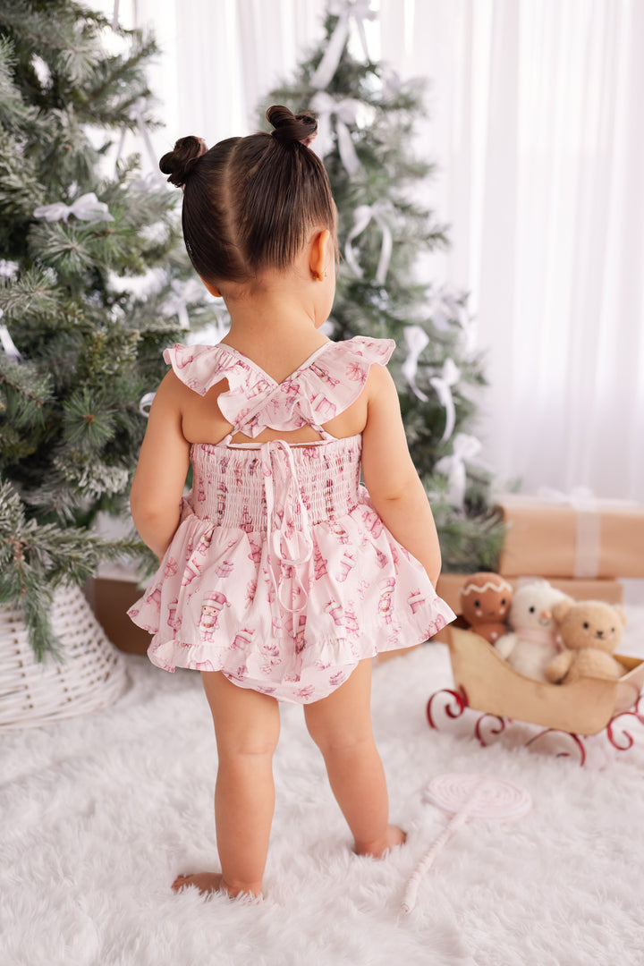 Pixie Romper - Pink Nutcracker