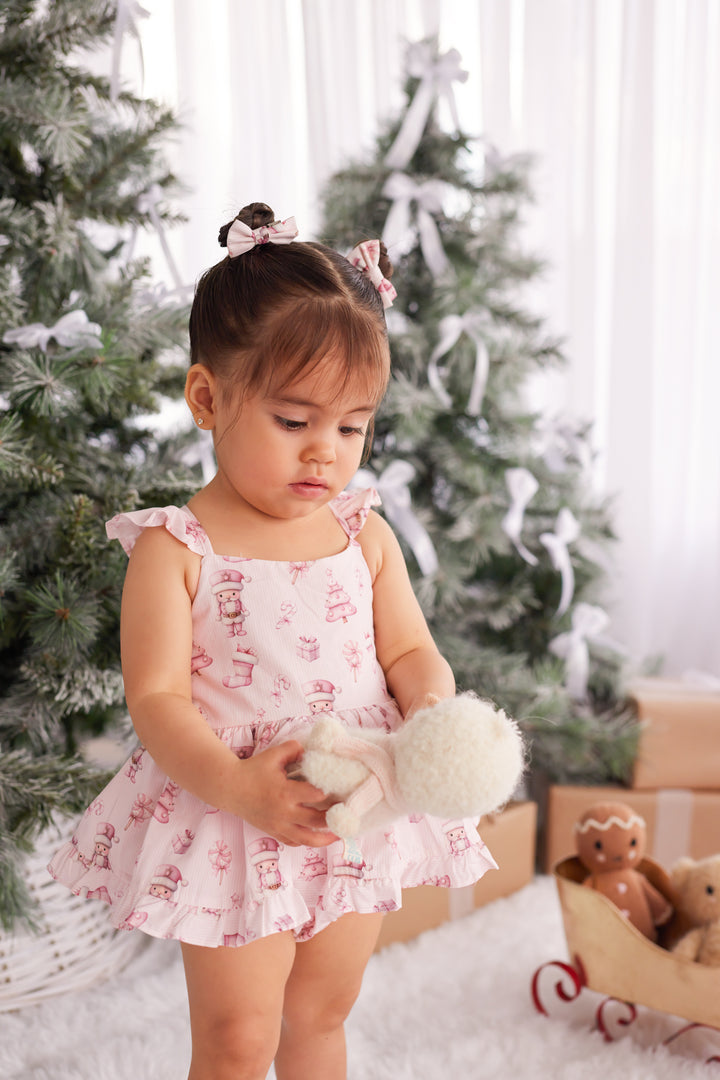 Pixie Romper - Pink Nutcracker