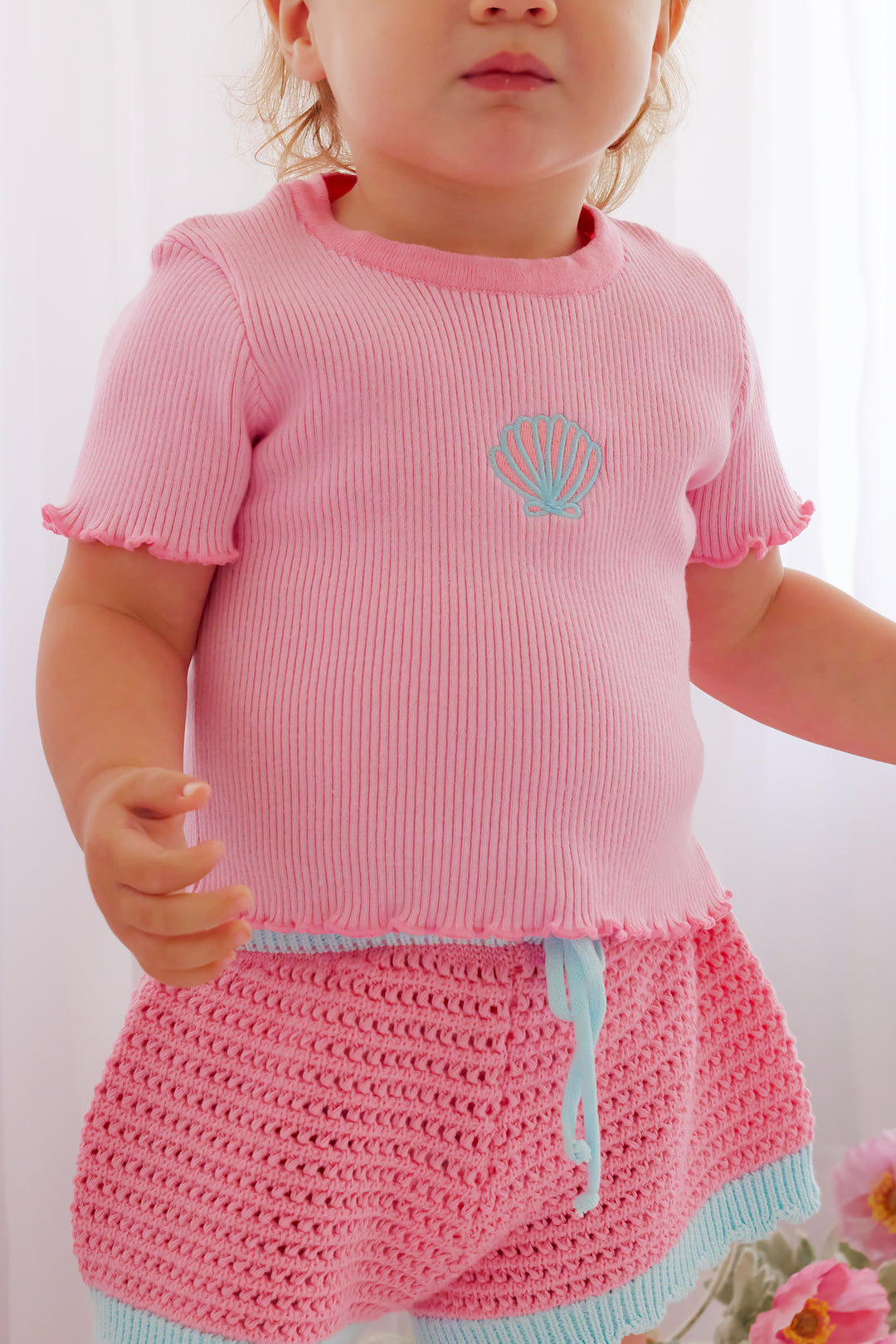 Classic Ribbed Tee - Bloom