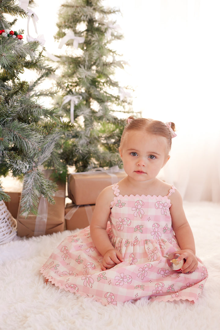 Ric Rac Dress - Candy Cane Lane
