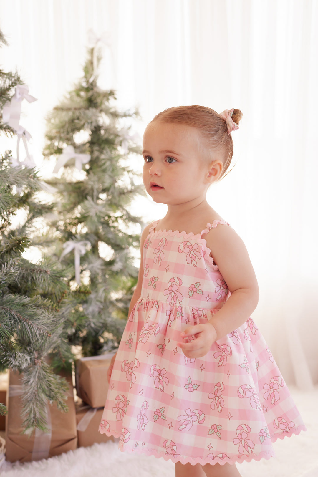 Ric Rac Dress - Candy Cane Lane