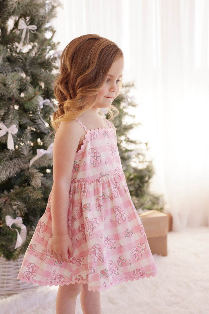 Ric Rac Dress - Candy Cane Lane