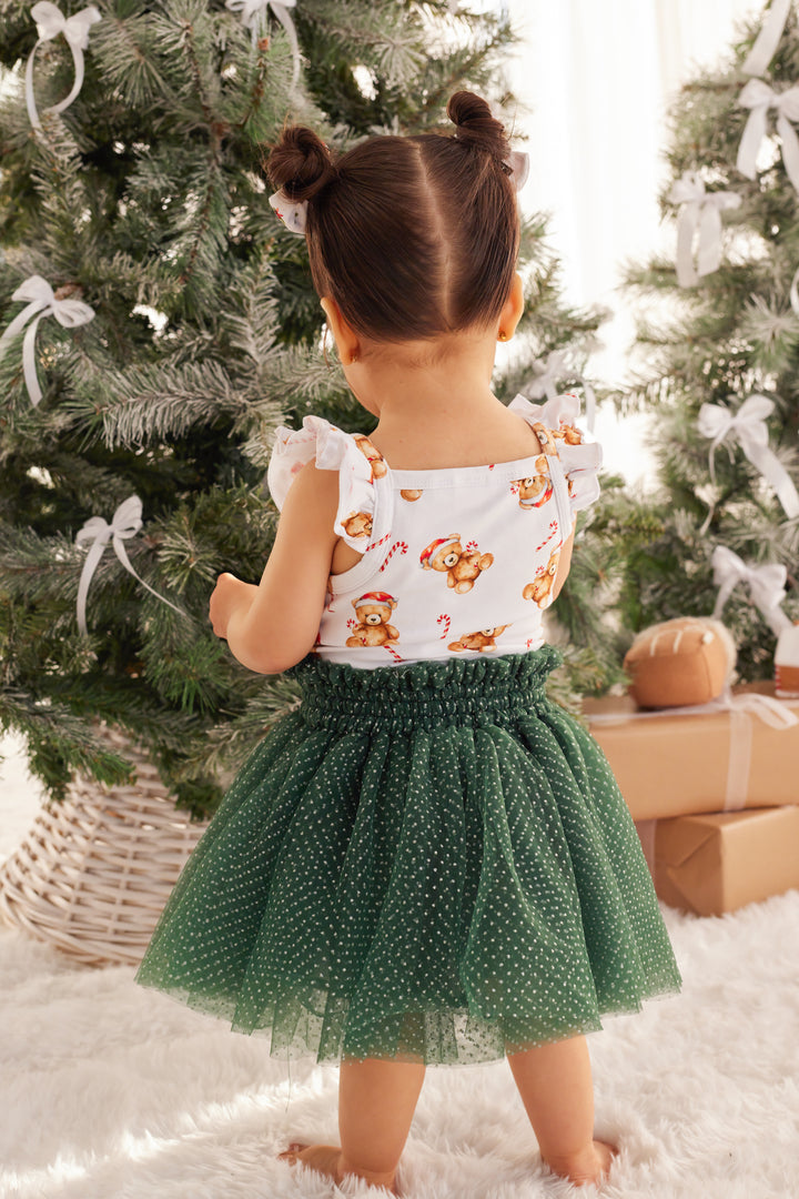 Flutter Singlet - Christmas Teddy