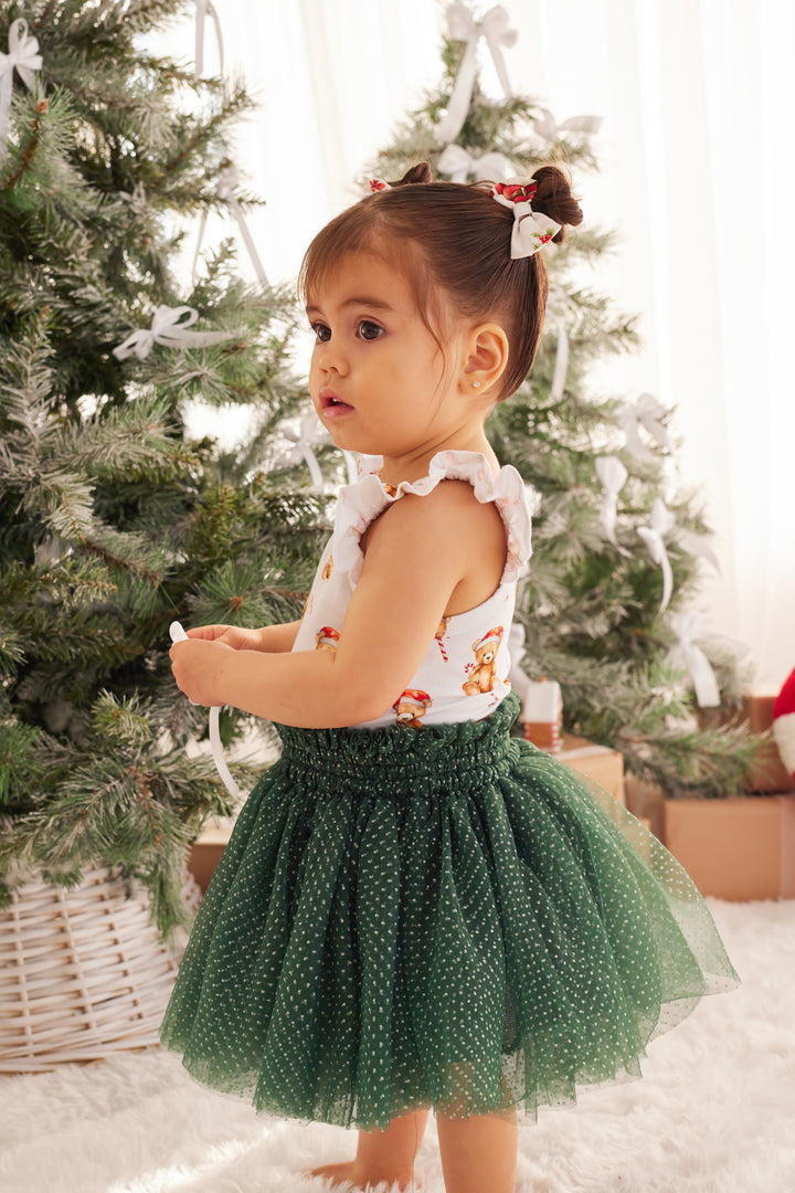 Flutter Singlet - Christmas Teddy
