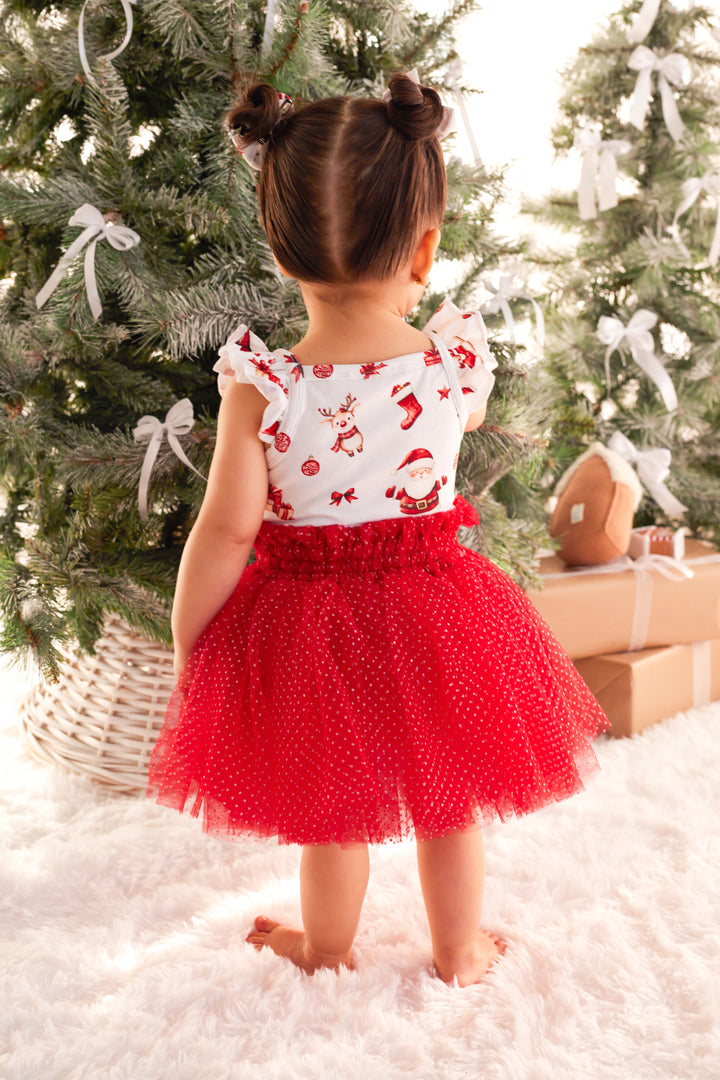 Flutter Singlet Set - Here Comes Santa Claus