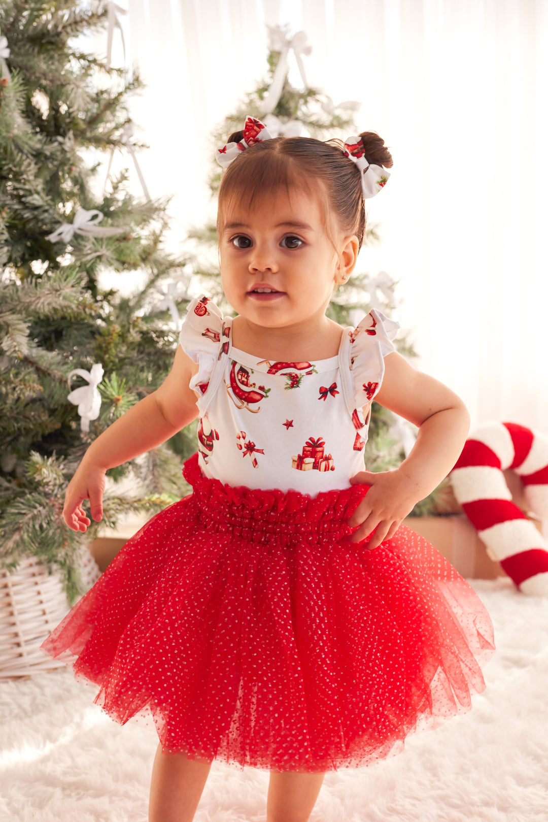 Flutter Singlet Set - Here Comes Santa Claus