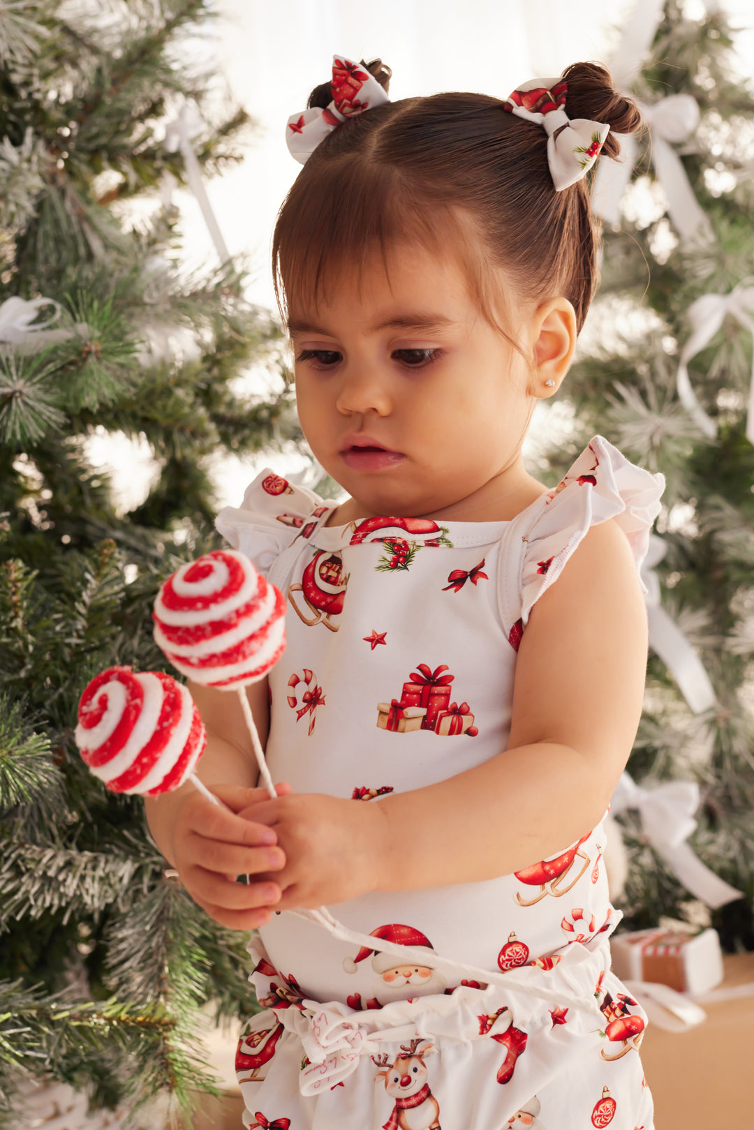 Flutter Singlet Set - Here Comes Santa Claus