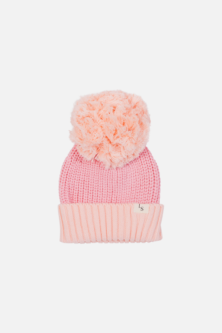 Chunky Knit Beanie - Ballet Pink