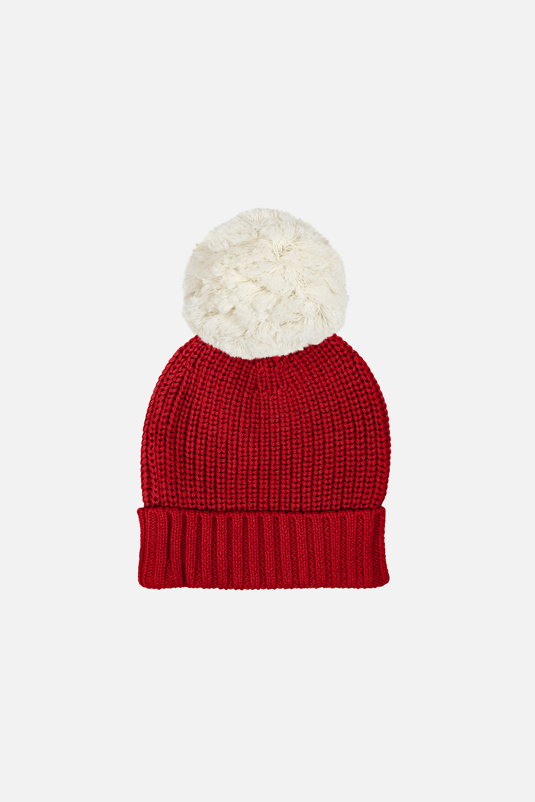 Chunky Knit Beanie - Red
