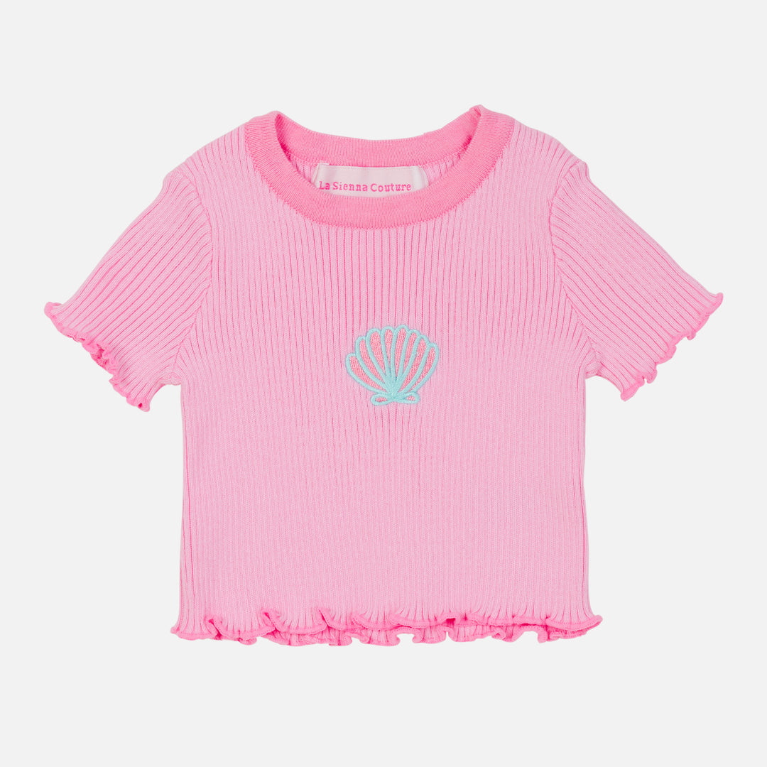 Classic Ribbed Tee - Bloom